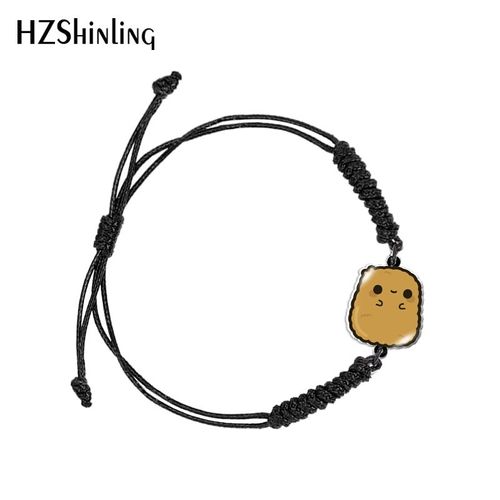 Bracelet Réglable En Résine Acrylique Pour Femme, Impression Hamburger Nutella, Ultissée Noire Et Rouge, Bijoux À La Mode, Élection Xy