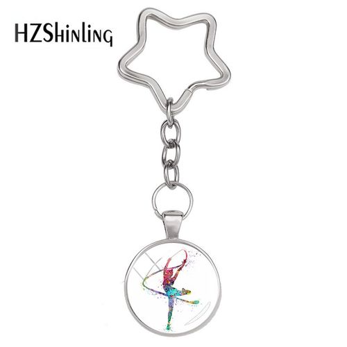 J'aime Aqstar-Porte-Clés Cabochon Breton En Verre, Porte-Clés De Style Charmant, Bijoux D'art Indépendants Chauds, Nouvelle Mode, 2020