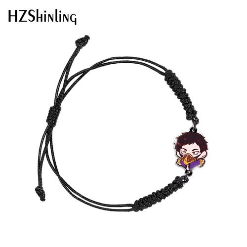 Bracelet En Résine Acrylique Époxy Pour Femmes, Bijou À La Mode, Tissé, Réglable, Avec Chaîne Et Corde, Dessin Animé, My Hero Academia, 2022
