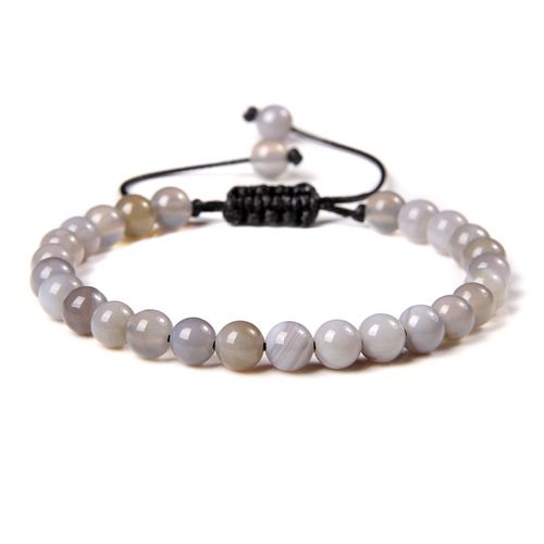 Bracelets En Agate Naturelle Pour Hommes Et Femmes, Perles Rondes En Pierre Oeil De Tigre Howlites, Bijoux De Guérison, Cadeaux De Noël