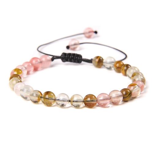 Bracelets En Agate Naturelle Pour Hommes Et Femmes, Perles Rondes En Pierre Oeil De Tigre Howlites, Bijoux De Guérison, Cadeaux De Noël