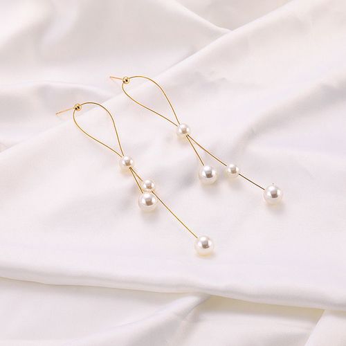 Aiguille En Argent S925, Boucles D'oreilles Simples Pour Femmes, Offre Spéciale, Perle Rouge, Long Tempérament, Simple