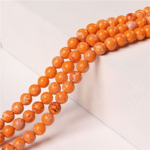 Perles De Jaspe Rose De Sédiments De Mer, 6 Mm 8 Mm 10mm, Perle En Pierre Polie Pour La Fabrication De Bracelets D'accessoires De Bijoux, Vente En Gros