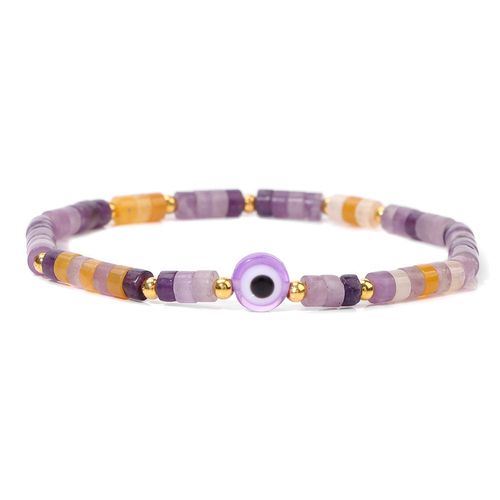 Bracelet Mauvais ¿Il Rose Pour Femme, Clip De Quartz Rose, Perles D'espacement En Pierre Naturelle, Bijoux Boho, Bonne Chance, Nouvelle Collection