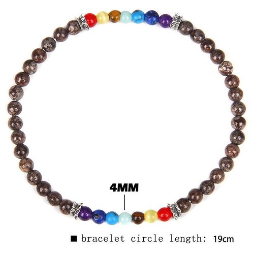 Bracelet En Pierre De Guérison Chakra Pour Femmes Et Hommes, 7 Chakra, Alab84, Onyx Noir, Hématite, Perle, Bijoux, Cadeau De Prière, Cool Healing Stone