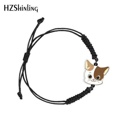 Bracelet Ajustable Tissé Avec Animal Tigre Noir Et Rouge, Chaîne En Résine Acrylique Époxy, Bijoux À La Mode Pour Femmes, Nouvelle Collection