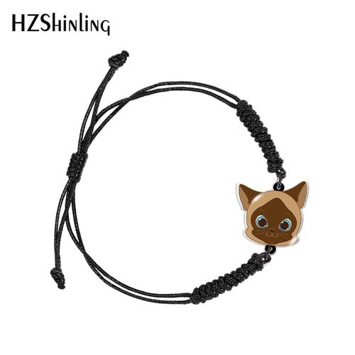 Bracelet Ajustable Tissé Avec Animal Tigre Noir Et Rouge, Chaîne En Résine Acrylique Époxy, Bijoux À La Mode Pour Femmes, Nouvelle Collection