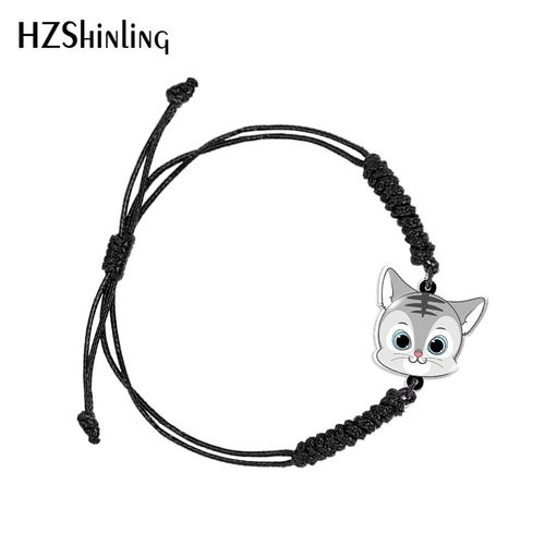 Bracelet Ajustable Tissé Avec Animal Tigre Noir Et Rouge, Chaîne En Résine Acrylique Époxy, Bijoux À La Mode Pour Femmes, Nouvelle Collection