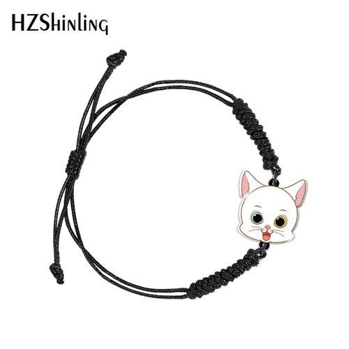 Bracelet Ajustable Tissé Avec Animal Tigre Noir Et Rouge, Chaîne En Résine Acrylique Époxy, Bijoux À La Mode Pour Femmes, Nouvelle Collection