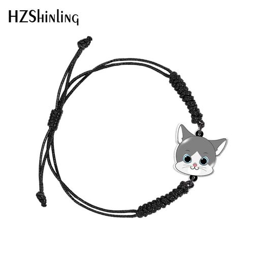 Bracelet Ajustable Tissé Avec Animal Tigre Noir Et Rouge, Chaîne En Résine Acrylique Époxy, Bijoux À La Mode Pour Femmes, Nouvelle Collection