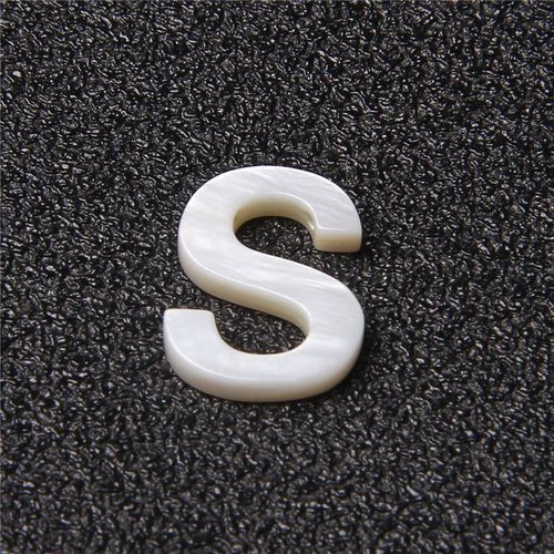 Boucles D'oreilles À Breloques En Nacre Naturelle Pour Femmes, Perles De Coquillage Blanc, Lettre Initiale, Perles Percées, Pendentif Bricolage, Bijoux Exécutifs, 26 Lettres De L'alphabet