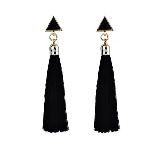Boucles D'oreilles Pendantes À Pampilles Triangulaires Pour Femmes Et Filles, Bijoux De Charme Boho, Longue Boucle D'oreille Multicolore, Vintage Et Ethnique, Cadeaux De Fête, Nouvelle Mode