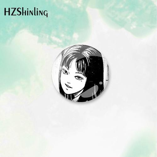 Broche À Motif De Dessin Animé Junji Ito Tomie, Danemark Ge À Bouton Rond Pour Vêtements, Sac À Dos, Broche De Décoration, Bijoux, 2023