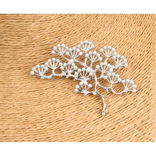 Broche Vintage Enrichie En Forme De Larme Pour Femme, Branche D'arbre, Fausse Perle, Corsage, Épingle De Commerce, Bijoux À La Mode, Grande Broche