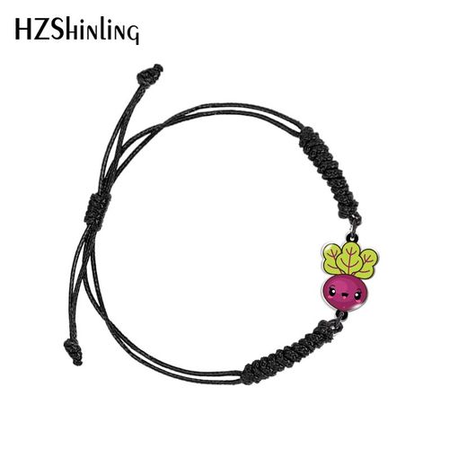 Bracelet Réglable En Acrylique Pour Femmes, Motif De Fruits Et Légumes, Chaîne En Résine Acrylique Époxy, Bijoux À La Mode