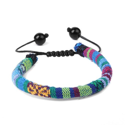 Bracelets En Tissu Tressé Multicolore Pour Hommes Et Femmes, Cordon Ajustable, Style Bohème, Minimaliste, Ethnique, Pour Amoureux, Bijoux À Faire Soi-Même
