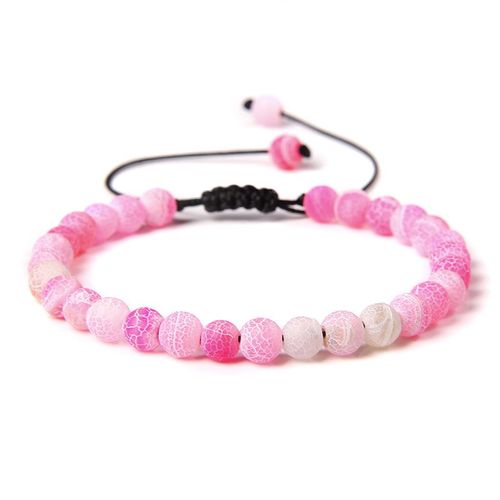 Bracelets En Agate Résistante Aux Intempéries Redimensionnables Pour Femmes, Bijoux En Pierre Naturelle, Perles En Agate Mate, Guérison De Yoga Pour Hommes