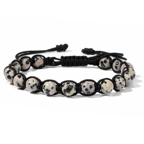 Bracelets En Quartz Rose De 6mm, Perles En Pierre Naturelle, Bracelets Howlites Malachite, Bracelet En Corde Tressée, Cadeau De Bijoux Pour Femmes