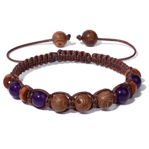 Bracelets Tressés En Bois De Méditation, Pierre Naturelle, ¿Il De Tigre, Rose, Perles, Fait À La Main, Pour Hommes Et Femmes, Bijoux De Prière