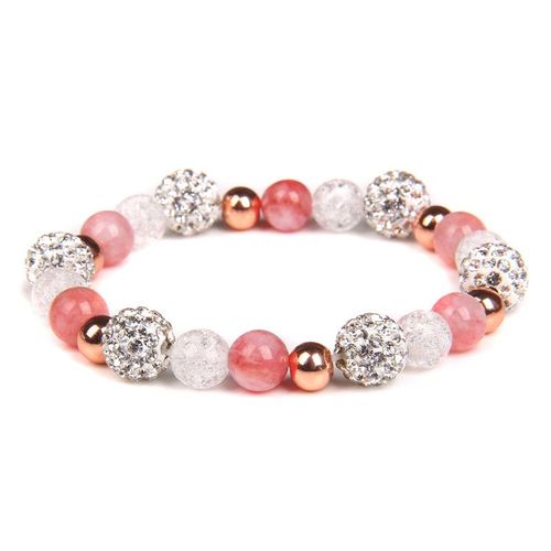Bracelets En Pierre Naturelle En Alliage De Strass Pour Femmes, Perles Mixtes, Agates, Élastiques, Cadeaux De Yoga, Vente En Gros