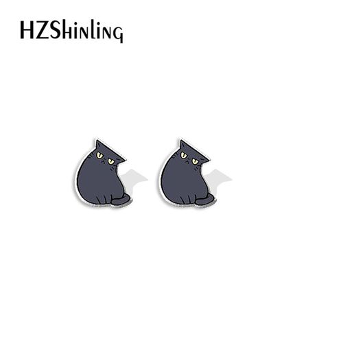 Boucles D'oreilles Chat Motif Animal De Compagnie, Bijoux En Résine Époxy Acrylique Pour Femmes
