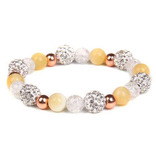Bracelets En Pierre Naturelle En Alliage De Strass Pour Femmes, Perles Mixtes, Agates, Élastiques, Cadeaux De Yoga, Vente En Gros