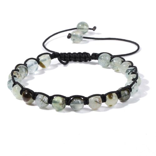 Bracelets En Quartz Rose De 6mm, Perles En Pierre Naturelle, Bracelets Howlites Malachite, Bracelet En Corde Tressée, Cadeau De Bijoux Pour Femmes