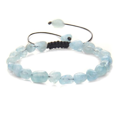 Bracelet Irrégulier En Pierre Minérale Naturelle, Améthyste Aigue-Marine, Quartz Rose, Bracelet Pour Femmes, Corde Tressée, Bracelet, Bijoux, Cadeau