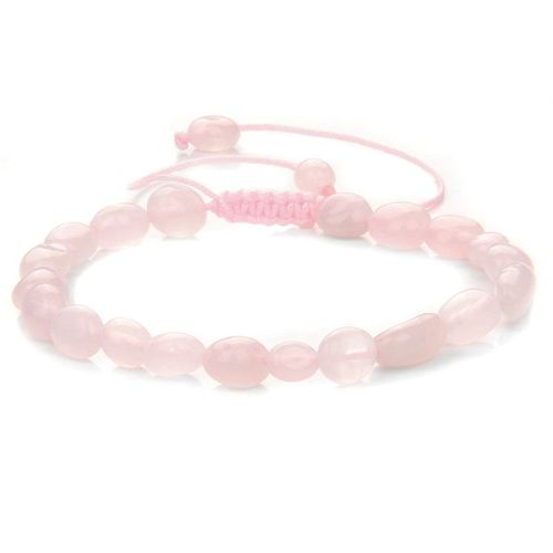 Bracelet Irrégulier En Pierre Minérale Naturelle, Améthyste Aigue-Marine, Quartz Rose, Bracelet Pour Femmes, Corde Tressée, Bracelet, Bijoux, Cadeau