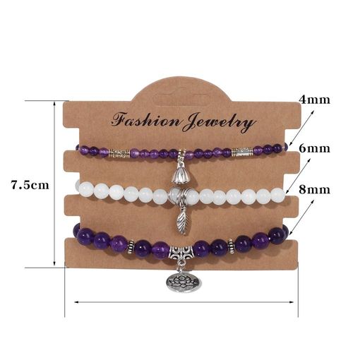Ensemble De Bracelets En Pierre D'oeil De Tigre Pour Hommes Et Femmes, Arbre De Vie, Bijoux En Pierre Naturelle, Breloque Du Cuir Chevelu, Énergie, 3 Pièces Par Ensemble