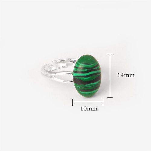 Bague Unisexe En Pierre Naturelle Pour Femme Et Homme, Agates De Guérison Reiki, Semi-Réservoir, Anneau Réglable En Alliage, Bijoux À La Mode