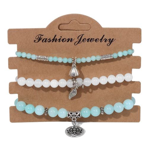 Ensemble De Bracelets En Pierre D'oeil De Tigre Pour Hommes Et Femmes, Arbre De Vie, Bijoux En Pierre Naturelle, Breloque Du Cuir Chevelu, Énergie, 3 Pièces Par Ensemble