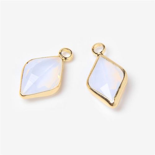 Pendentif En Perles De Verre Cristal Bleu De Forme Irrégulière, Connecteur À Quartz Gris, Breloques De Bricolage, Résultats De Bijoux Exécutifs, Coordinateur, 50 Pièces