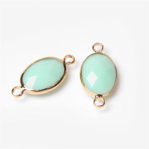 Pendentif En Perles De Verre Cristal Bleu De Forme Irrégulière, Connecteur À Quartz Gris, Breloques De Bricolage, Résultats De Bijoux Exécutifs, Coordinateur, 50 Pièces