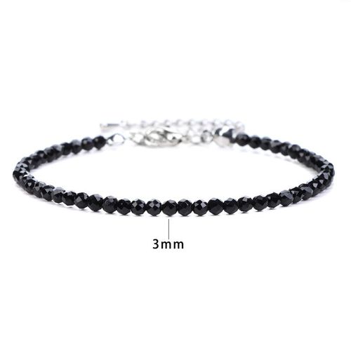Bracelets Simples En Pierre Rouge Pour Femmes Et Hommes, Bijoux Ajustables Faits À La Main, Chaîne En Cristal Et Argent