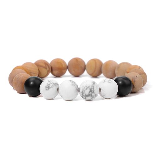 Bracelet Mars Vintage En Bois Jaune Pour Homme Et Femme, Pierre De Guérison, 256 Perles, Pour Couple, Méditation, Prière, Yoga, Bijoux, Cadeau