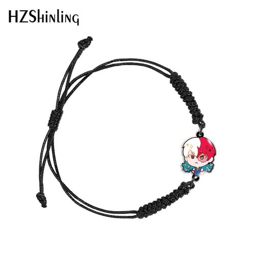 Bracelet En Résine Acrylique Époxy Pour Femmes, Bijou À La Mode, Tissé, Réglable, Avec Chaîne Et Corde, Dessin Animé, My Hero Academia, 2022