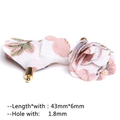 Pampilles De Fleurs En Tissu Faites À La Main Vintage, Porte-Clés, Sangles De Téléphone Portable, Boucle D'oreille, Pendentif, Bijoux, Bricolage Exécutif, 10-20 Pièces