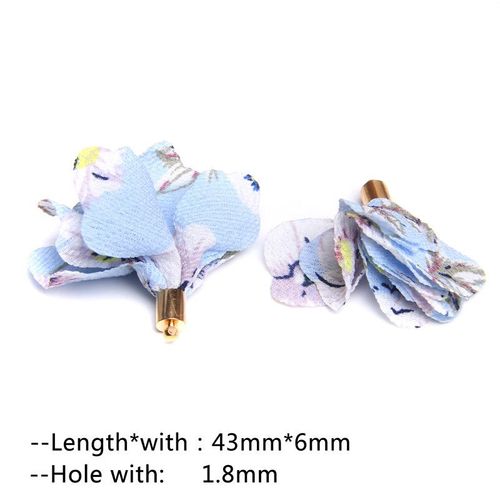 Pampilles De Fleurs En Tissu Faites À La Main Vintage, Porte-Clés, Sangles De Téléphone Portable, Boucle D'oreille, Pendentif, Bijoux, Bricolage Exécutif, 10-20 Pièces