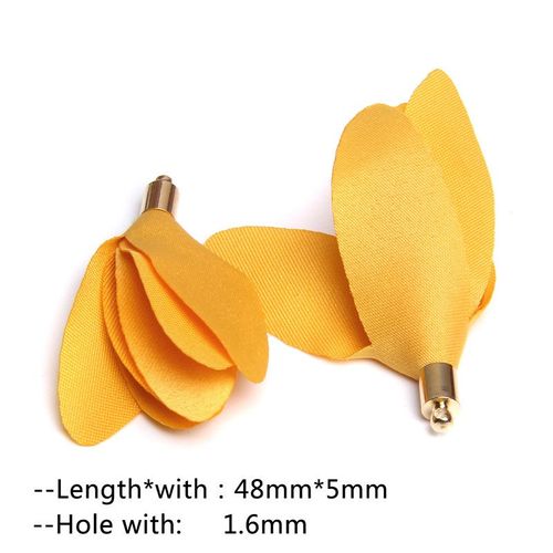 Pampilles De Fleurs En Tissu Faites À La Main Vintage, Porte-Clés, Sangles De Téléphone Portable, Boucle D'oreille, Pendentif, Bijoux, Bricolage Exécutif, 10-20 Pièces
