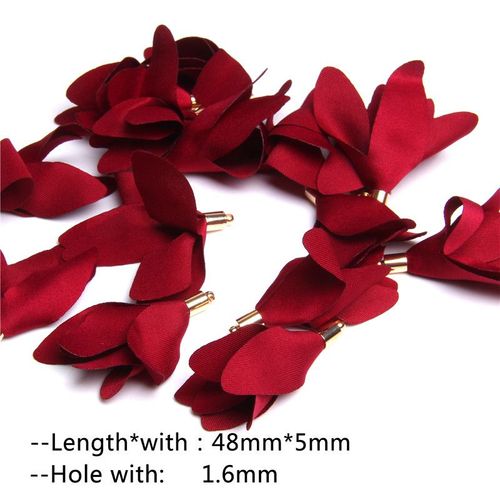 Pampilles De Fleurs En Tissu Faites À La Main Vintage, Porte-Clés, Sangles De Téléphone Portable, Boucle D'oreille, Pendentif, Bijoux, Bricolage Exécutif, 10-20 Pièces