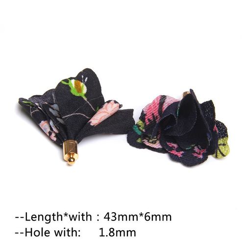 Pampilles De Fleurs En Tissu Faites À La Main Vintage, Porte-Clés, Sangles De Téléphone Portable, Boucle D'oreille, Pendentif, Bijoux, Bricolage Exécutif, 10-20 Pièces