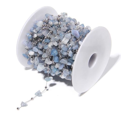 Pierre De Forme Irrégulière Naturelle Chaîne En Acier Inoxydable Puce De Forme Libre Gravier Quartz Agates Puce De Pierre Pour La Fabrication De Bijoux Collier Bricolage