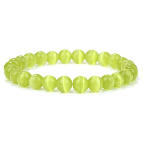 Bracelet En Pierre Naturelle ¿Il De Chat Pour Femmes, Perles, Breloques, Chakra, Opale, Yoga, Bijoux Faits À La Main, Cadeaux