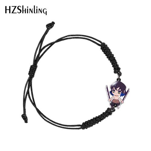 Bracelet En Résine Acrylique Pour Femmes, Bijoux À La Mode, Tissé, Ajustable, Chaîne, Demon Slayer Kimetsu No Yaiba