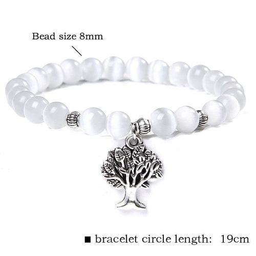 Bracelet En Pierre Naturelle ¿Il De Chat Pour Femmes, Perles, Breloques, Chakra, Opale, Yoga, Bijoux Faits À La Main, Cadeaux