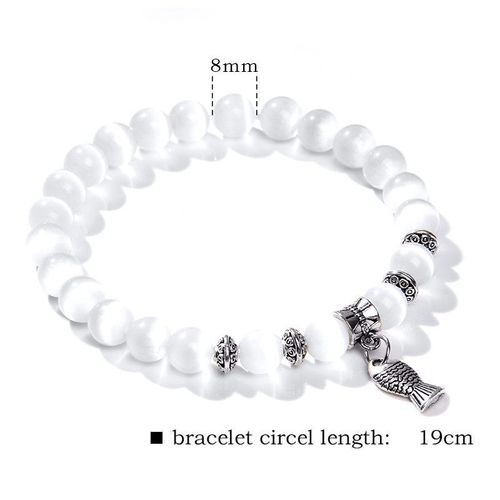 Bracelet En Pierre Naturelle ¿Il De Chat Pour Femmes, Perles, Breloques, Chakra, Opale, Yoga, Bijoux Faits À La Main, Cadeaux