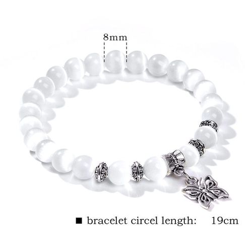 Bracelet En Pierre Naturelle ¿Il De Chat Pour Femmes, Perles, Breloques, Chakra, Opale, Yoga, Bijoux Faits À La Main, Cadeaux