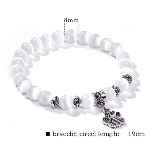 Bracelet En Pierre Naturelle ¿Il De Chat Pour Femmes, Perles, Breloques, Chakra, Opale, Yoga, Bijoux Faits À La Main, Cadeaux