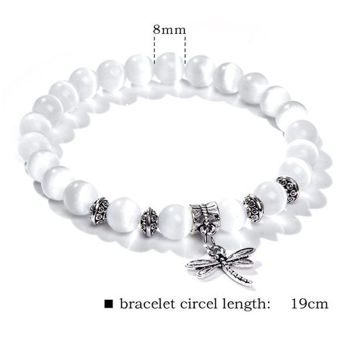 Bracelet En Pierre Naturelle ¿Il De Chat Pour Femmes, Perles, Breloques, Chakra, Opale, Yoga, Bijoux Faits À La Main, Cadeaux
